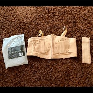 Hands free breast pump bra